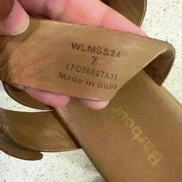 Barbour Annalise Leather Mule Sandals - Picture 3 of 5